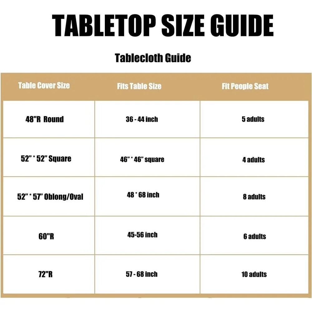 White Round Fitted Tablecloth Elastic Edge Waterproof Oilproof 